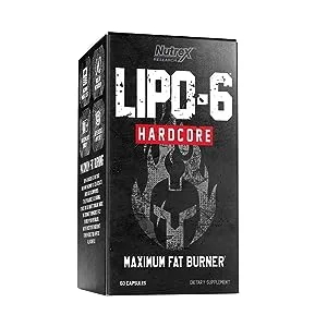 Nutrex Research Lipo6 Hardcore Fat Burner 60 Capsules